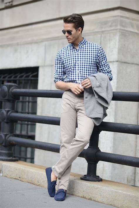 blue loafers men's outfit.